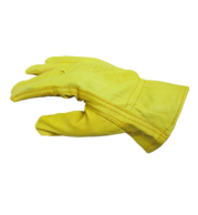 Chrome Leather Drivers Gloves for Mechanics and Outdoor Work, Offering Comfortable Fit and Protective Coverage